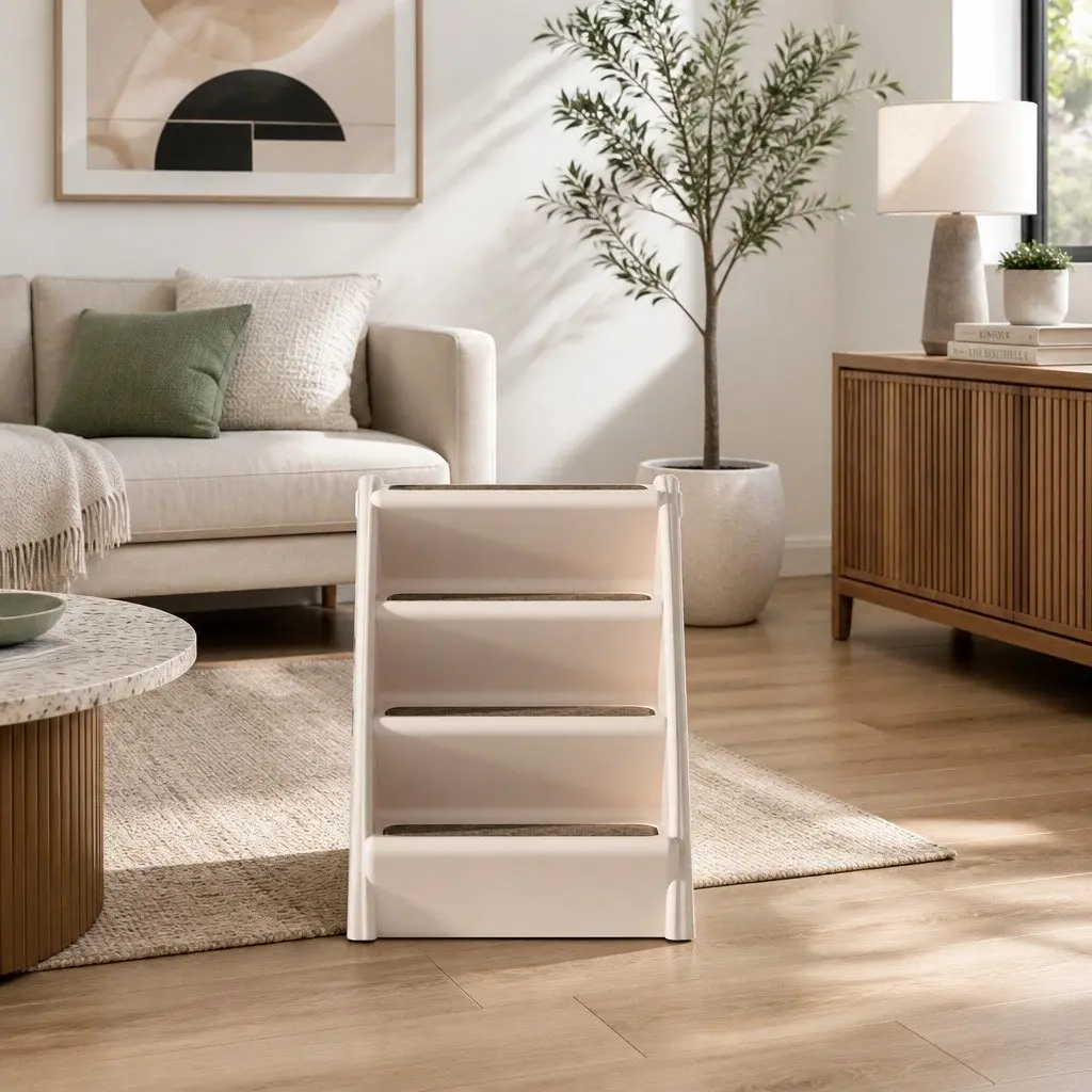 Beige Dog Ramp and Steps