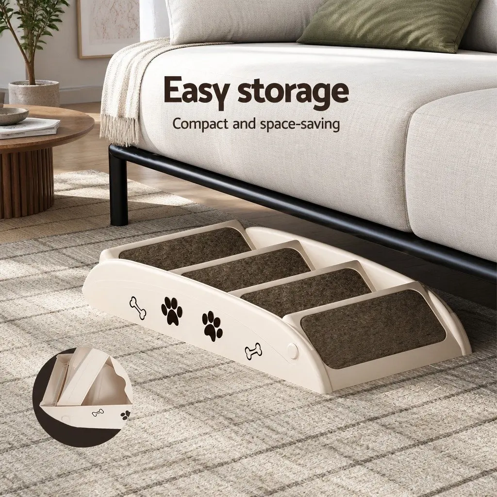 Beige Dog Ramp and Steps