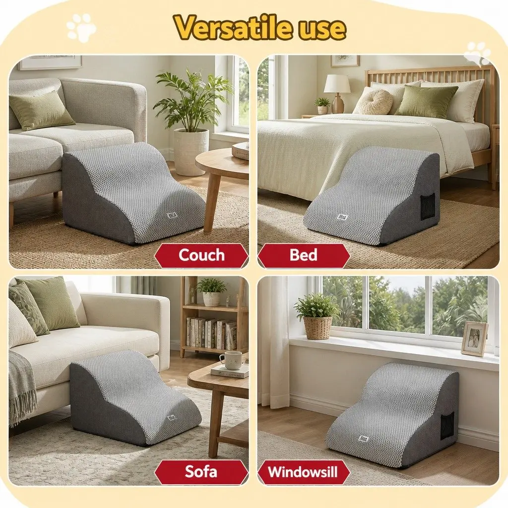 2-Step Dog Ramp for Small Dogs