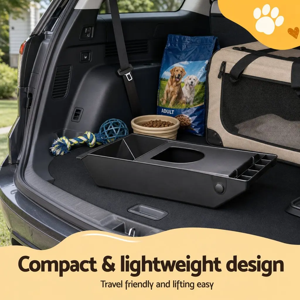 Dog Ramp Portable Pet Stairs 3 Steps Foldable Ladder for Bed Sofa Car Black