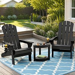 Adirondack Chair and Table Set Dimensions and Specs