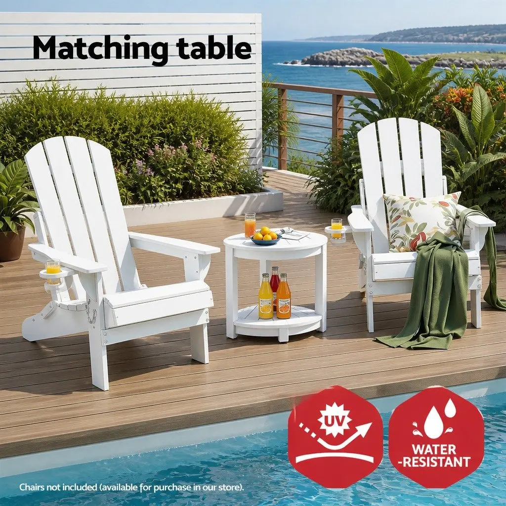 Corner Shower Stool Side Table Indoor Outdoor Furniture White 46 x 32 x 43cm