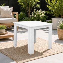 Wooden Side Table - Dimensions 44.6 x 44.6 x 40.5 cm