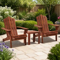 3 Piece Outdoor Adirondack Chair Set Specifications
