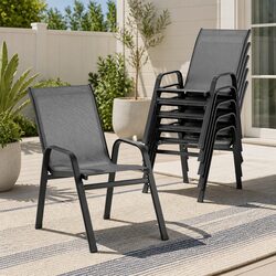Specifications of 6PC Outdoor Stackable Dining Chairs Set