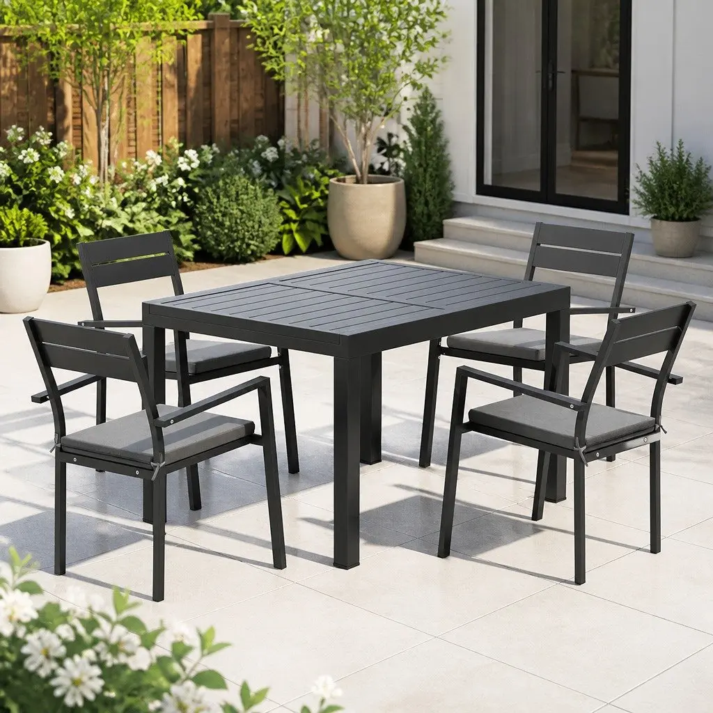 5-Piece Extendable Outdoor Dining Set