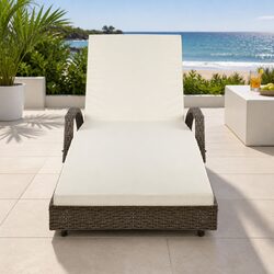 Wicker Lounger Dimensions: 190cm L x 70cm W x 75cm H