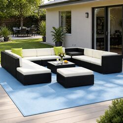 Specifications of 13-Piece Outdoor Sofa Set with Cushions
