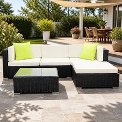 Specifications of 5-Piece Outdoor Sofa Lounge Set