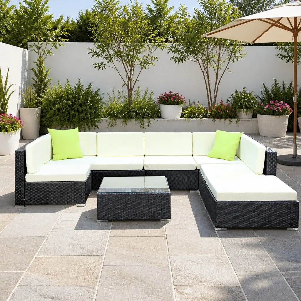 8-Piece Wicker Lounge Sofa Set