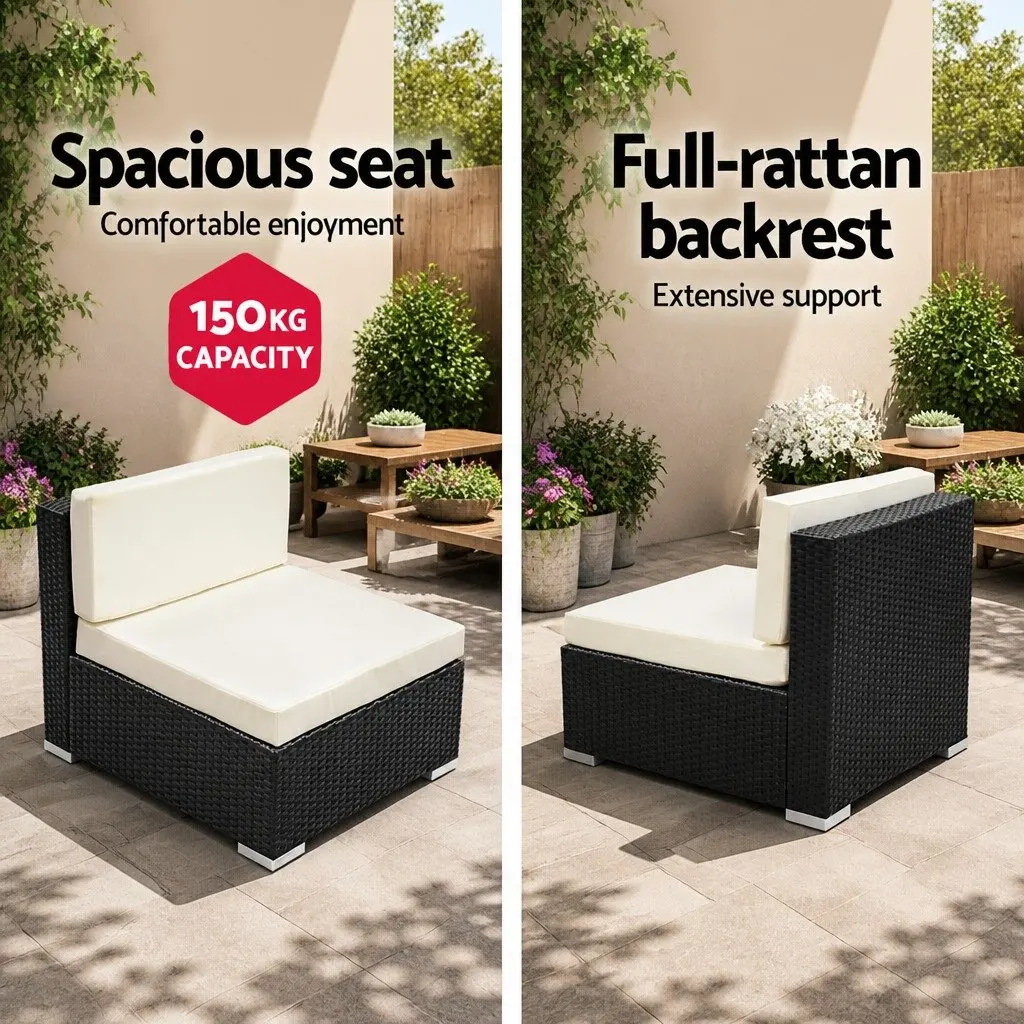 2PC Outdoor Lounge Chair Set