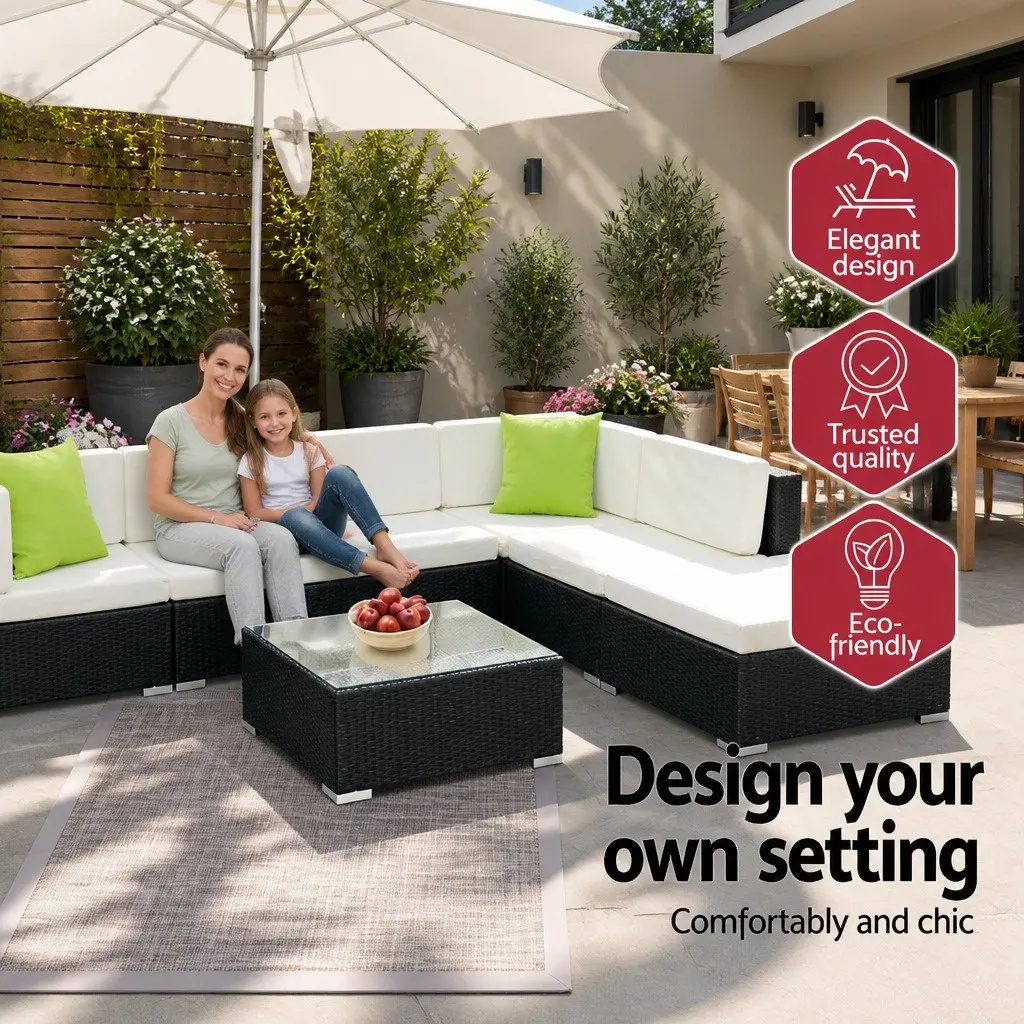 2PC Outdoor Lounge Chair Set