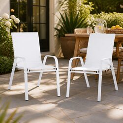 Specifications for Outdoor Stackable Dining Chairs Set of 2