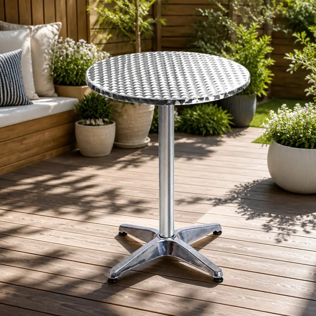 Set of 4 Round Adjustable Bar Tables