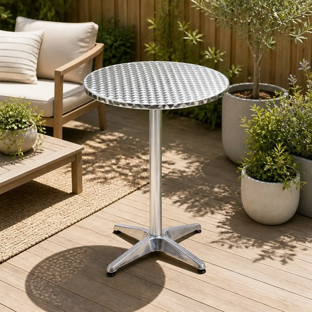 6 Adjustable Height Bar Tables for Outdoor Use