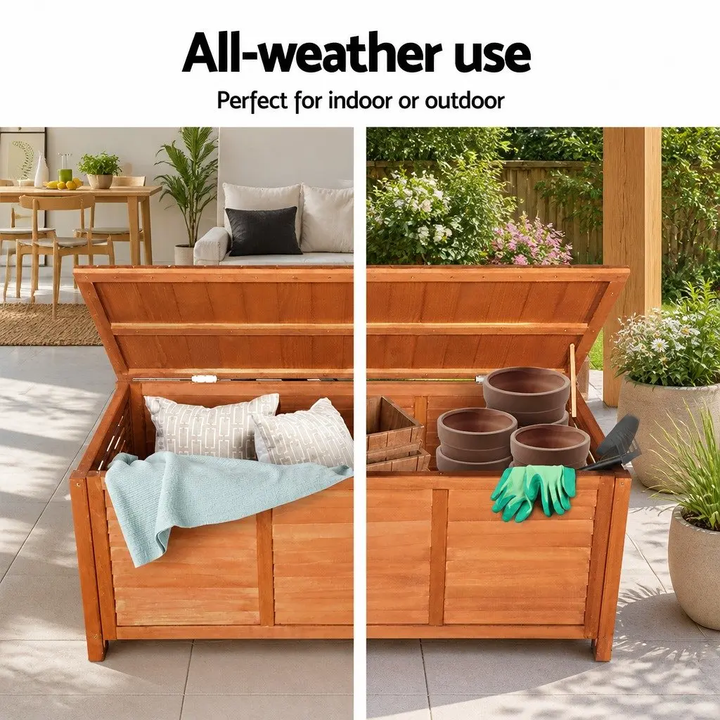 Outdoor Storage Bench Box for Patio Garden 210L Size