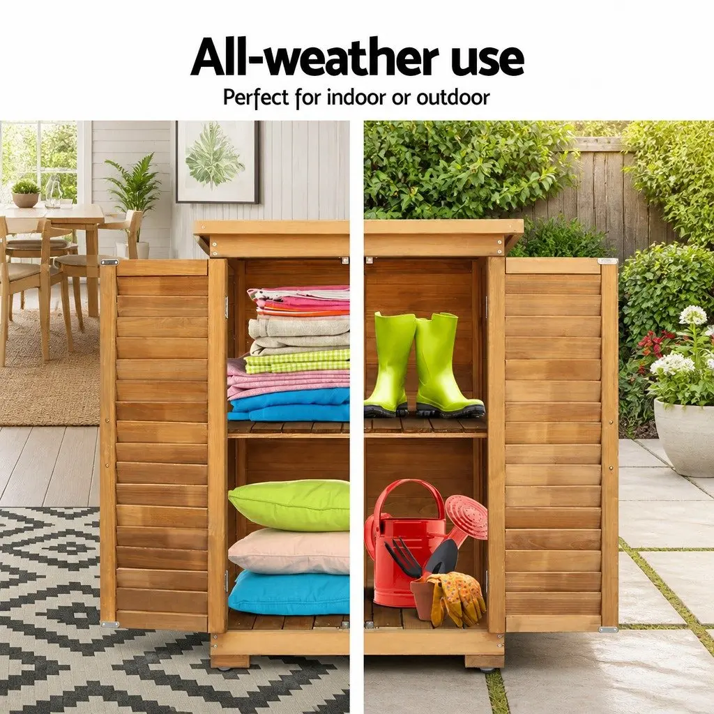Wooden Garden Storage Cabinet