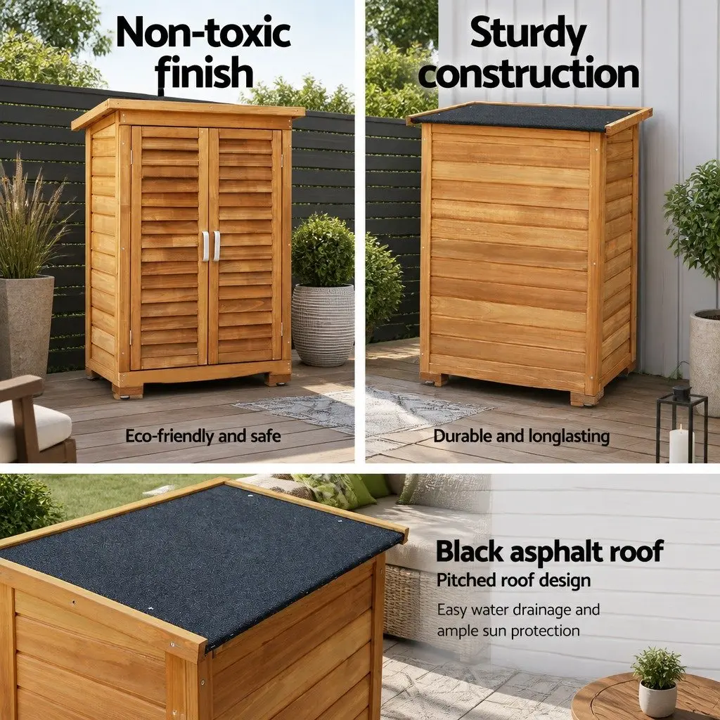Wooden Garden Storage Cabinet