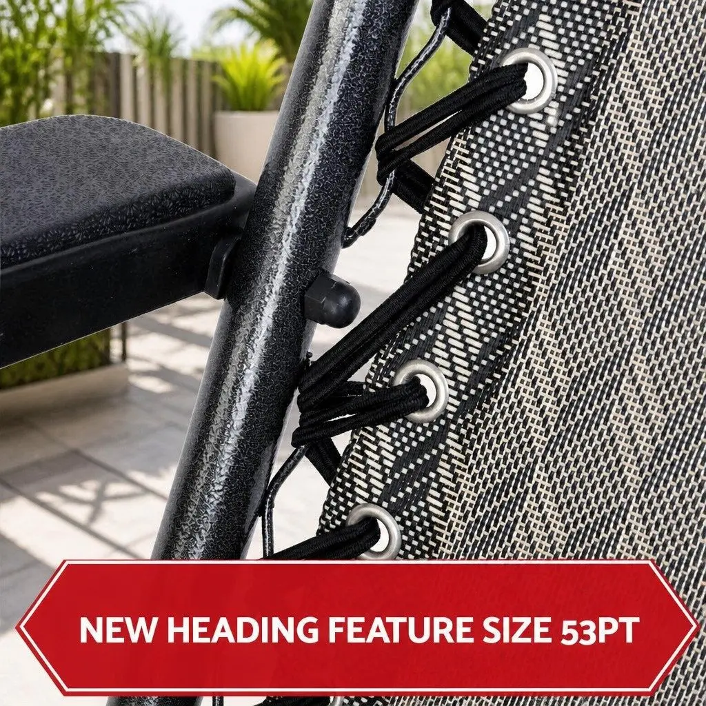 Zero Gravity Chair Outdoor Recliner Folding Adjustable Lounge 2 Piece Grey