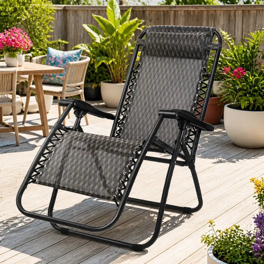 Grey Zero Gravity Recliner Chair