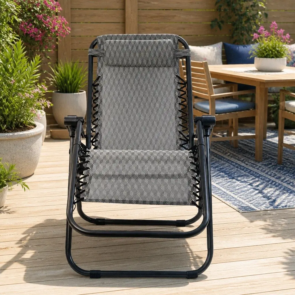 Grey Zero Gravity Recliner Chair