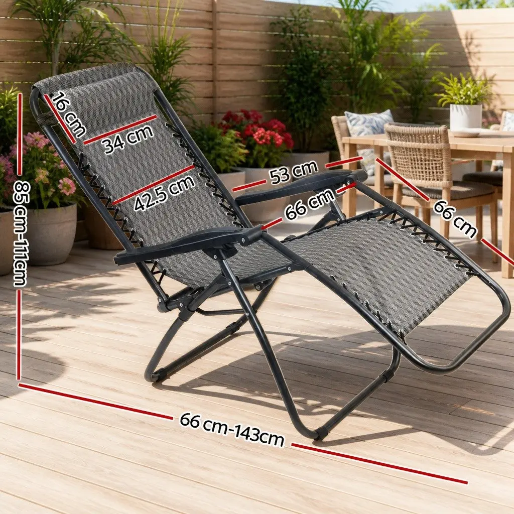 Grey Zero Gravity Recliner Chair