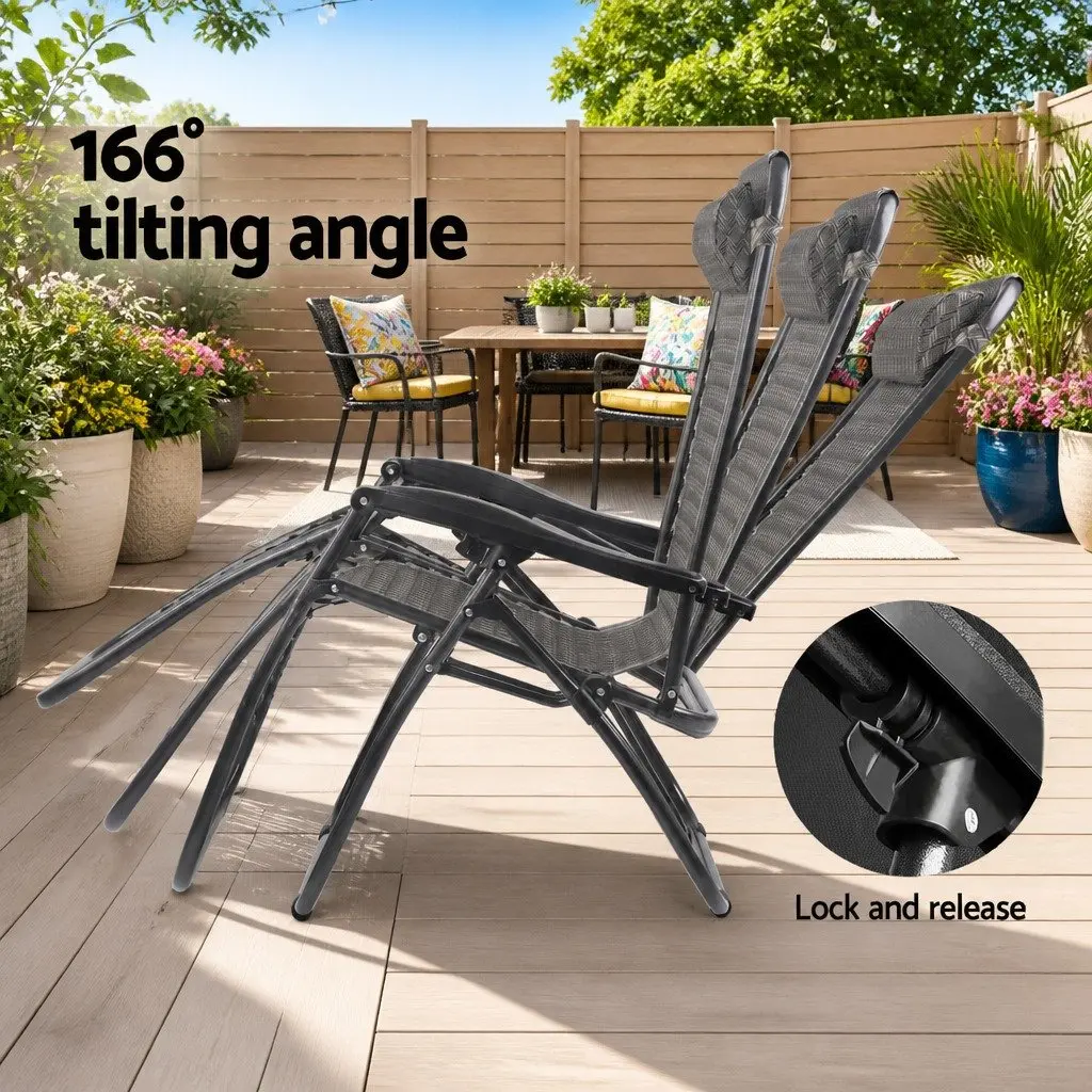 Grey Zero Gravity Recliner Chair