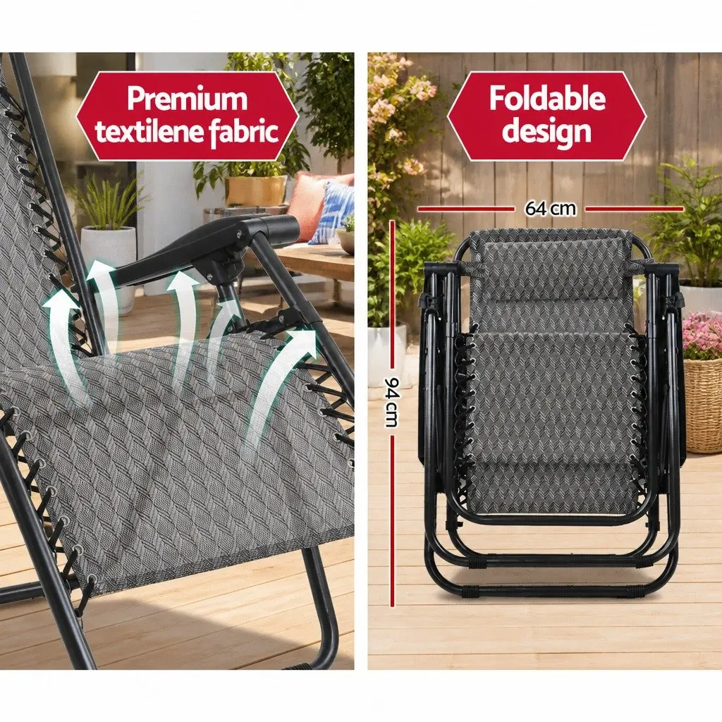 Grey Zero Gravity Recliner Chair