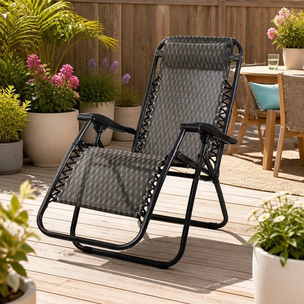 Grey Zero Gravity Recliner Chair