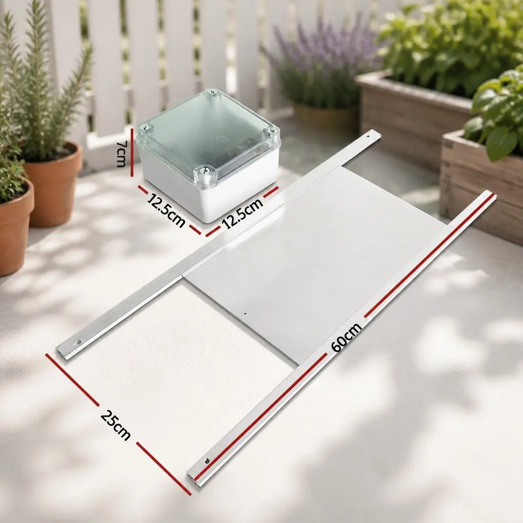 Automatic Chicken Coop Door Opener with Timer Light Sensor Control System for Farm Use Size 125mm x 125mm x 75mm