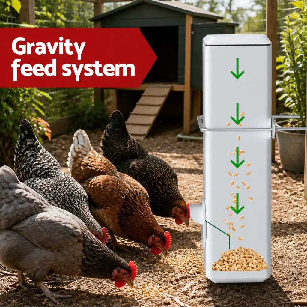 Chicken Feeder Waterer Kit 4L Automatic Drinker Cup Style Poultry Farm Equipment
