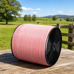 Electric Fence Poly Tape 1200M 12mm Red White Livestock Horse Fencing Control