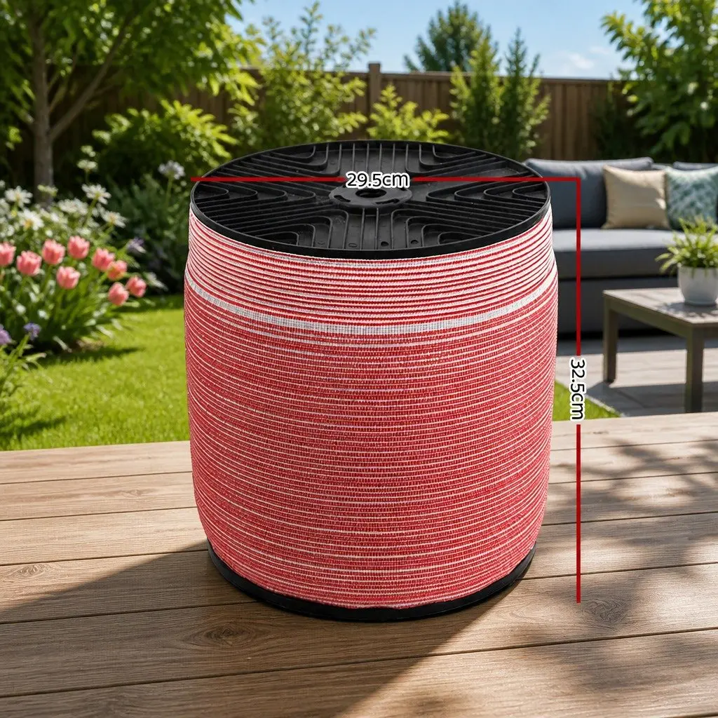 Electric Fence Poly Tape Use for Livestock and Horse Fencing 2000M 12mm Red White