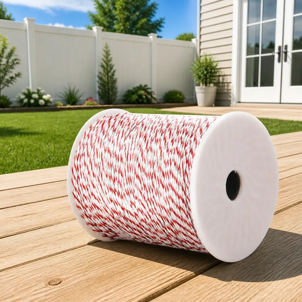 Electric Fence Polytape 500M Red White Livestock Fencing Wire Energiser