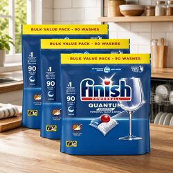 Quantum 270 Dishwasher Tablets Powerful Clean No Pre-Rinse Required