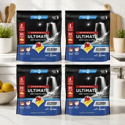 Ultimate Lemon Dishwasher Tablets - 260 Tablets, Fast Dissolving