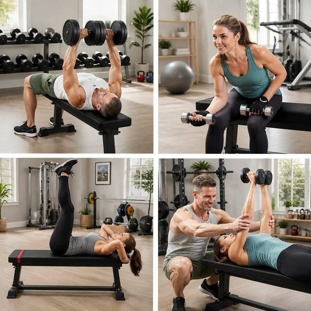 Flat Weight Bench for Home Gym