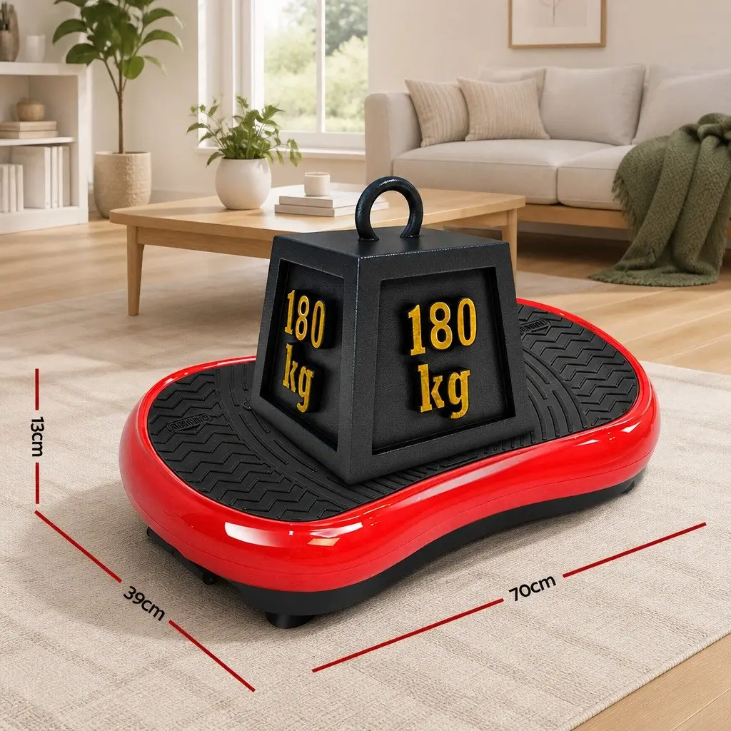 Vibration Machine Platform Fitness Plate Home Gym Trainer with Resistance Bands