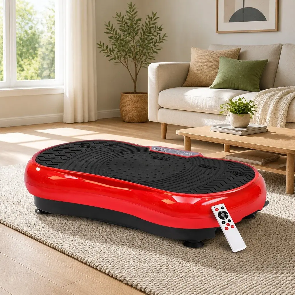 Vibration Machine Platform Fitness Plate Home Gym Trainer with Resistance Bands