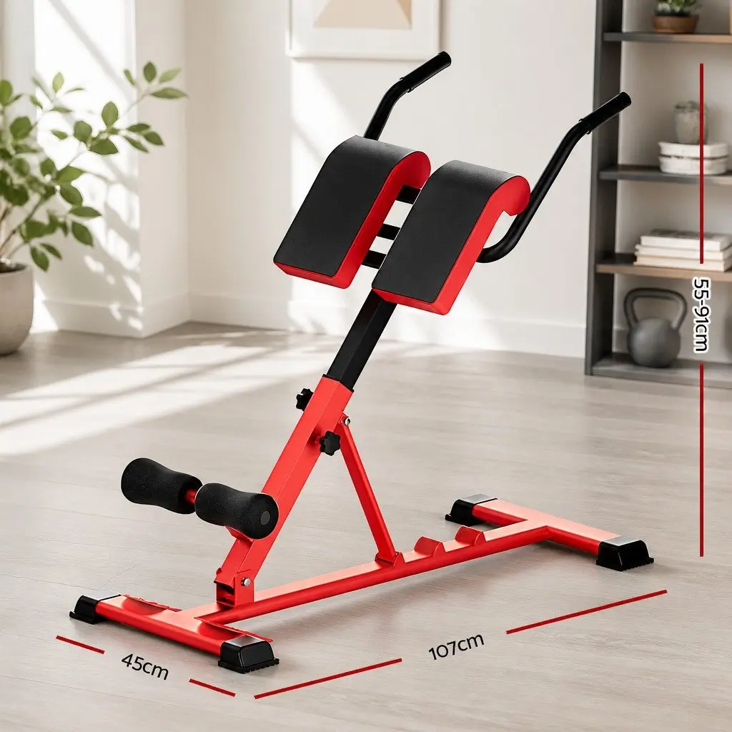 Weight Bench Roman Chair Adjustable 10-in-1 Home Gym Fitness Equipment 200kg Size 107x45x55-91cm