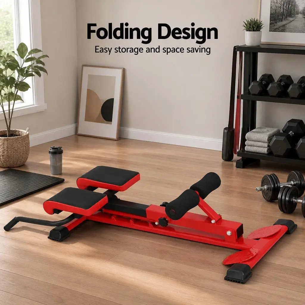 Weight Bench Roman Chair Adjustable 10-in-1 Home Gym Fitness Equipment 200kg Size 107x45x55-91cm