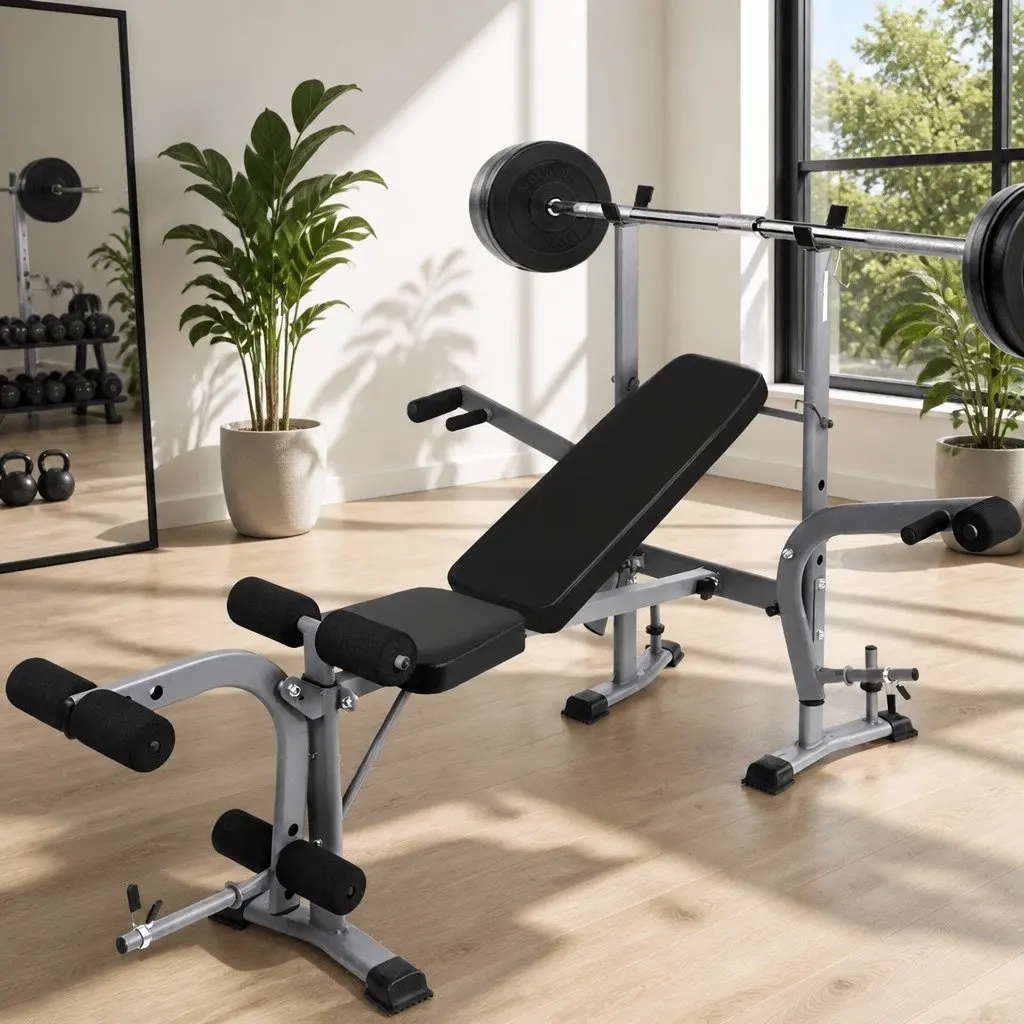 Multi Exercise 8-in-1 Weight Bench with 200kg Capacity