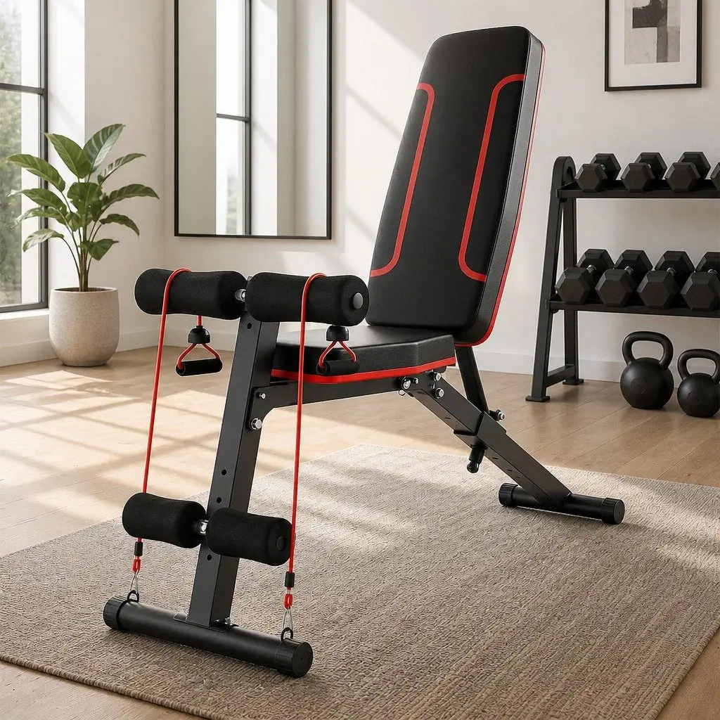 Adjustable FID Weight Bench with 150kg Limit