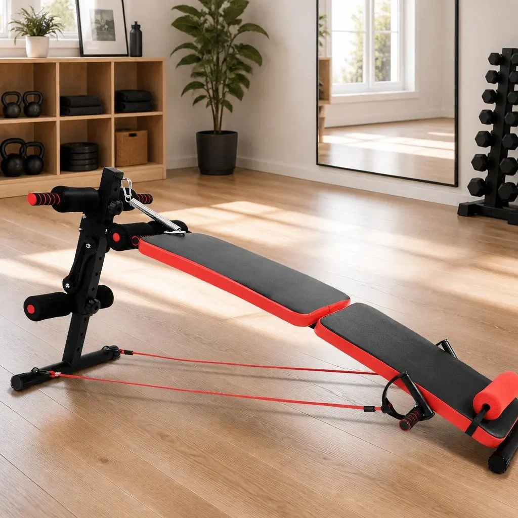 Foldable Adjustable Sit-Up Bench