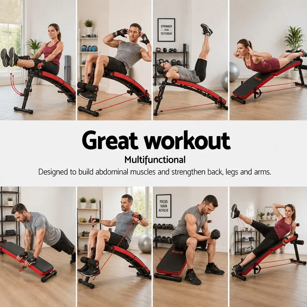 Foldable Adjustable Sit-Up Bench