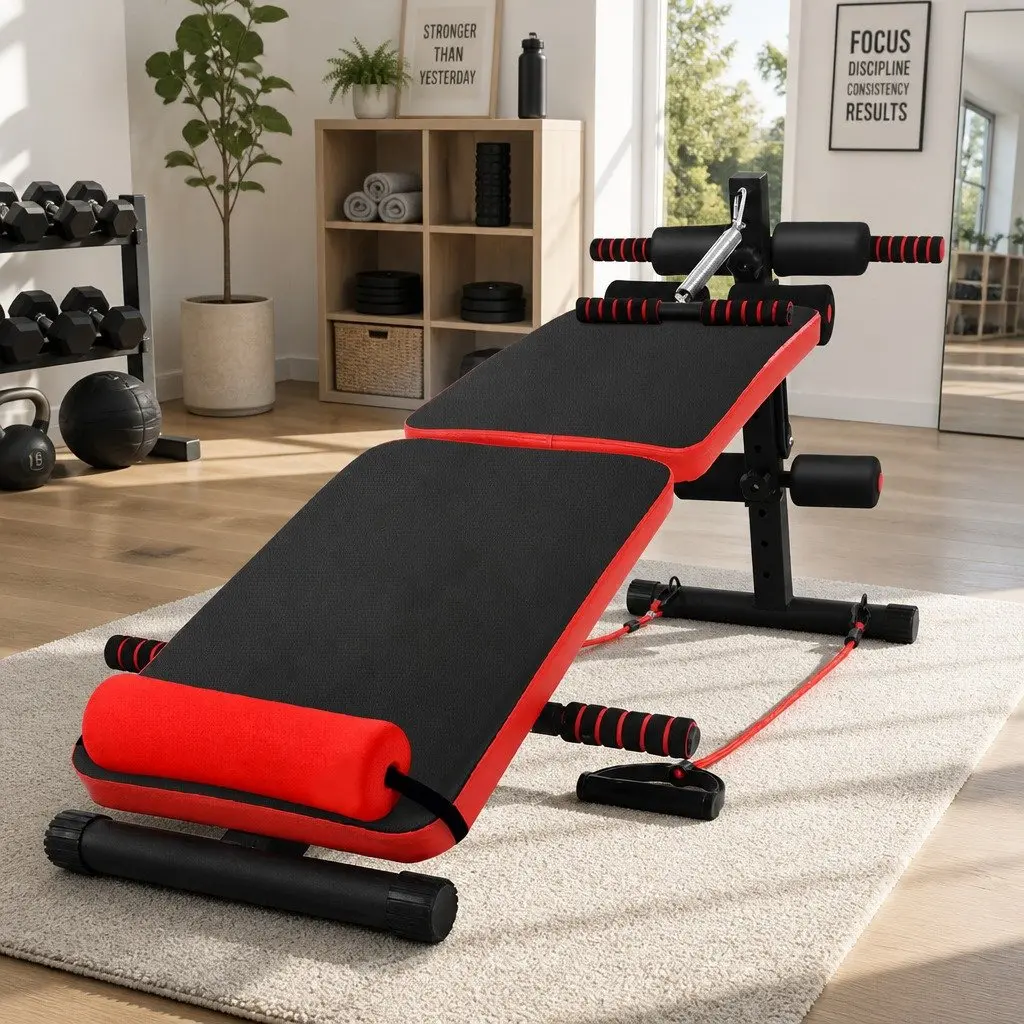 Foldable Adjustable Sit-Up Bench
