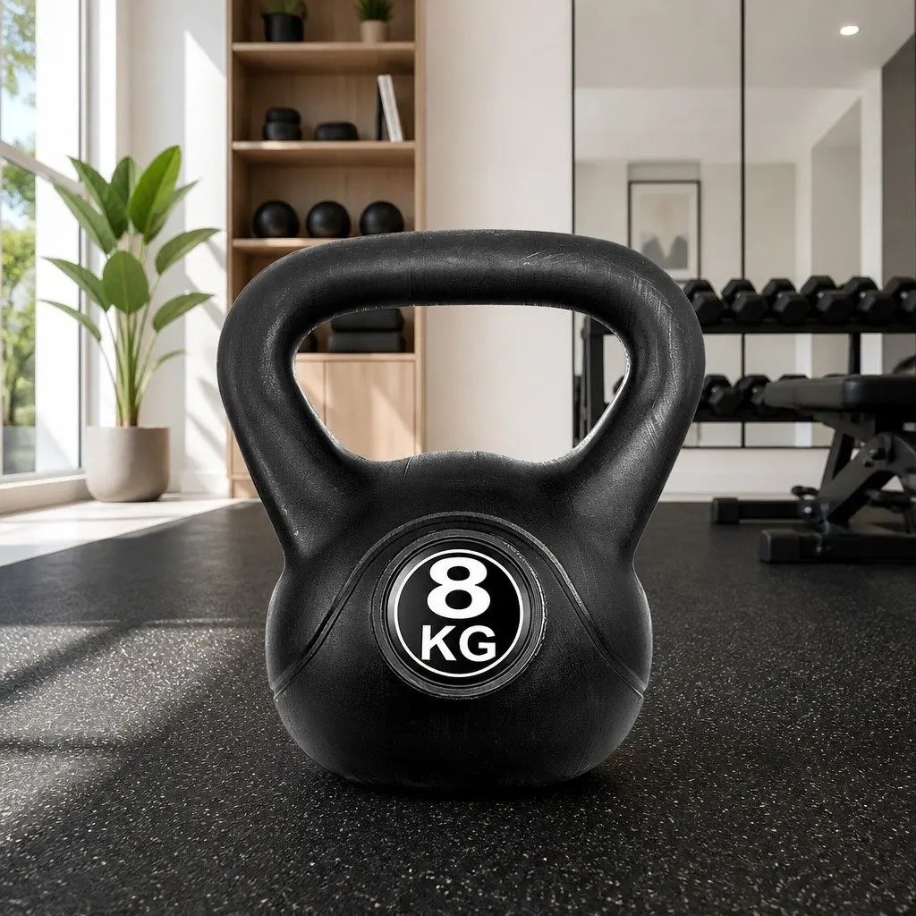 22kg Kettlebell Set with Anti-Slip Grip & Rubber Coating