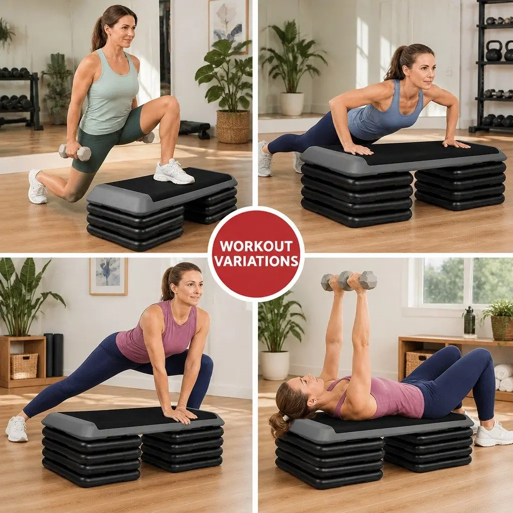 Aerobic Step Riser Exercise Stepper Block Home Gym Training Fitness Platform