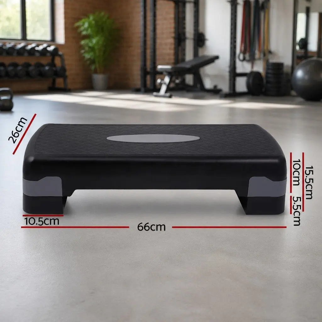 Aerobic Step Exercise Stepper Fitness Training Platform Home Gym Adjustable