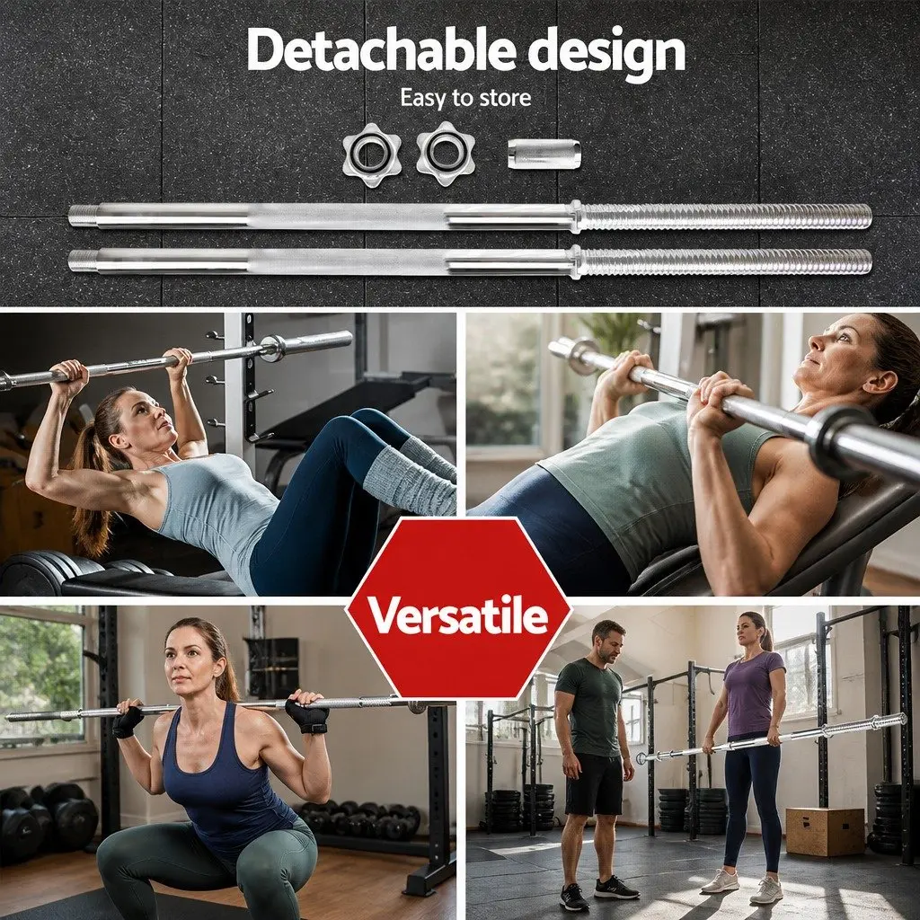 168cm Chrome Plated Barbell Bar